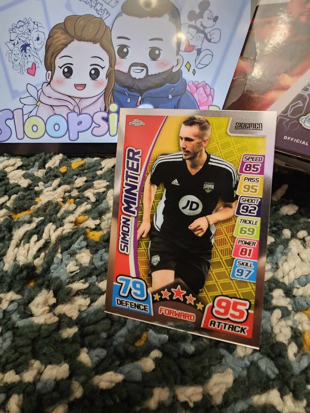 Topps Sidemen Chrome 2023 - Match Attax - Simon Minter "Miniminter" #MA1 😱